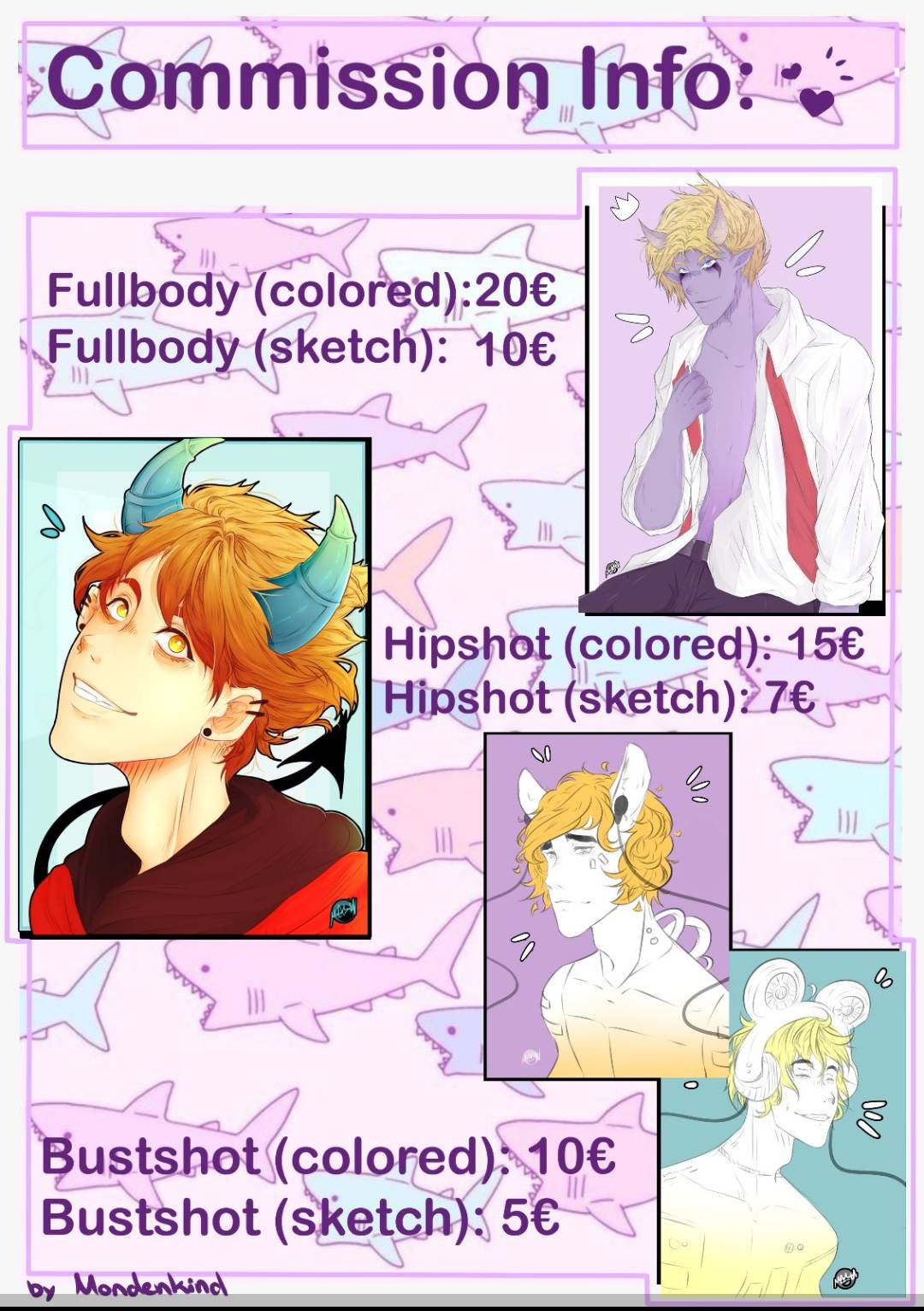 Tryna sell commissions again
