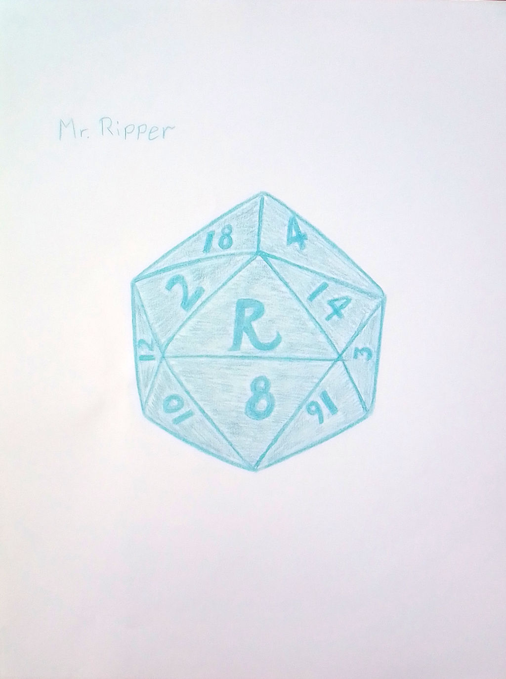 Huevember 2021, #9 Bright Blue /Mr. Ripper by LuckyLadyXandra on DeviantArt