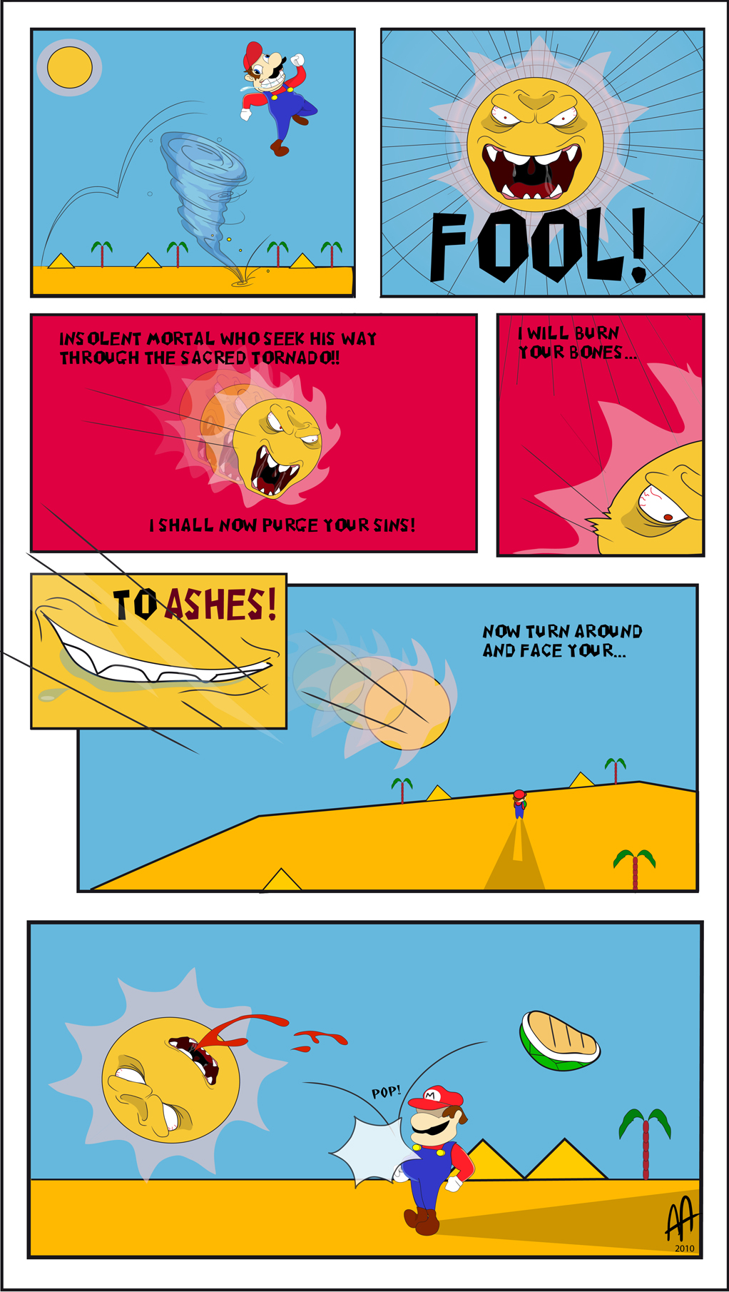 Angry sun