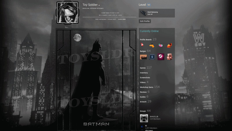 Steam Rip Batman BATMAN - Steam Artwork (Animated) by toysoldier013 on DeviantArt