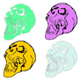 Pastel-skulls