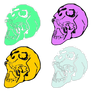 Pastel-skulls