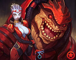 Wrex and Samara