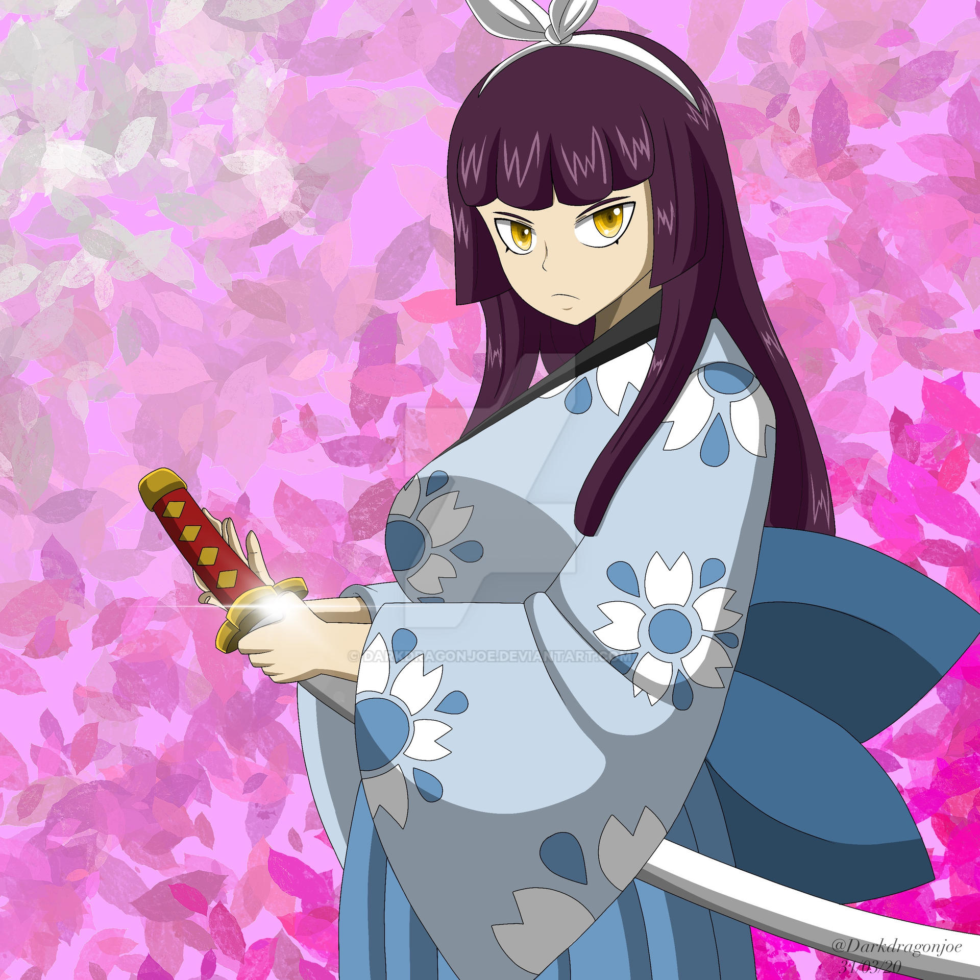 Kagura Mikazuchi Fairy Tail Fanart By Darkdragonjoe On Deviantart