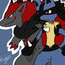 Lucario and Zoroark