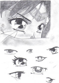 Sailor saturn and random eyes