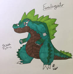 Feraligatr type change (Coloured)