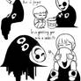 doodles of Gaster (and frisk)