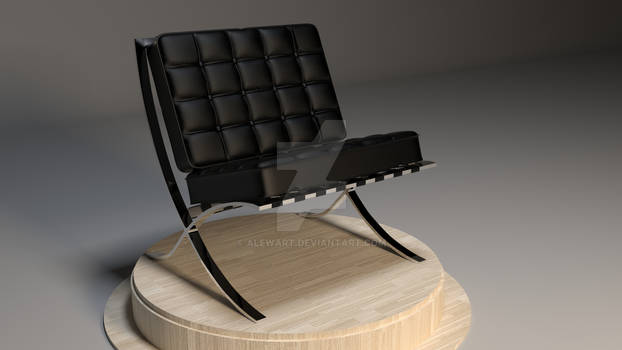 Barcellona armchair Vray 01