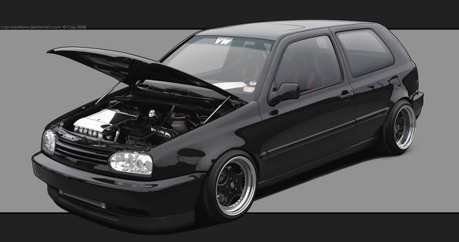 Black VW Golf