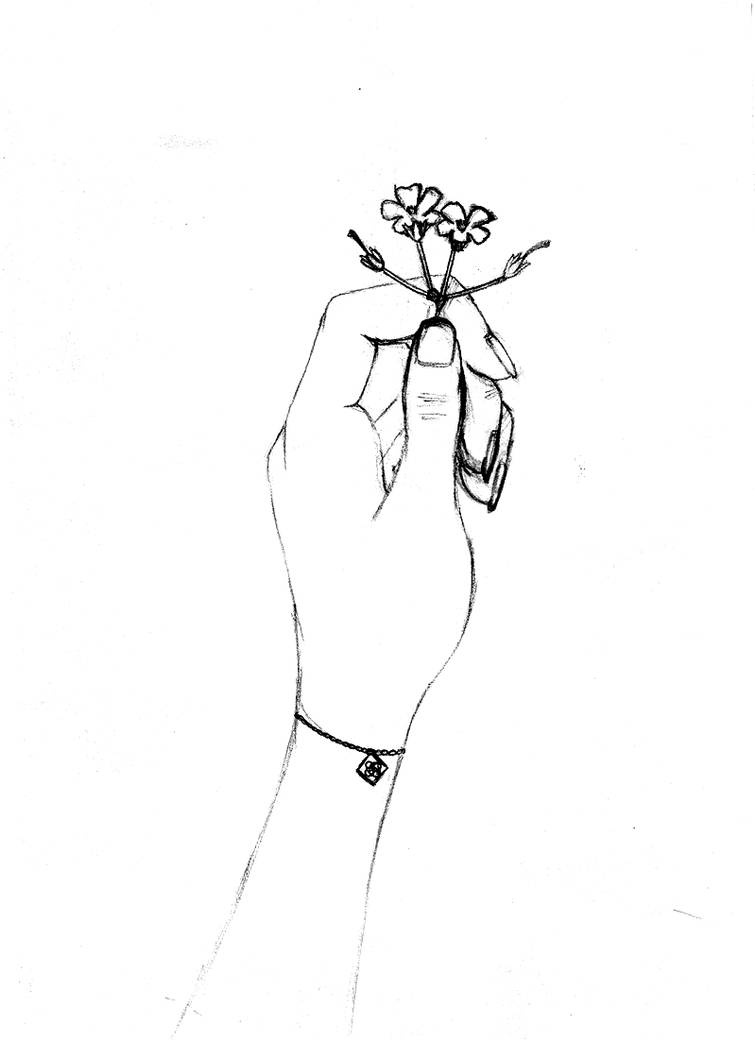 Hand holding flowers by Chooochoo on DeviantArt