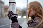 evening bus stop by 6igella