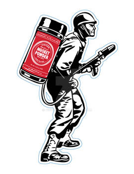 Musket Powder Logo and Decal Design