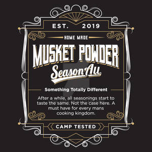 Musket Powder Ad Design