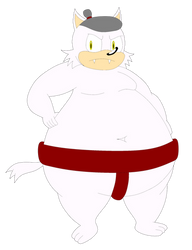 Monty the sumo Wolf!