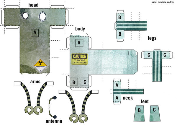 Bad Paper Model Bad Robot Papertoy Model by Kamiyari on DeviantArt