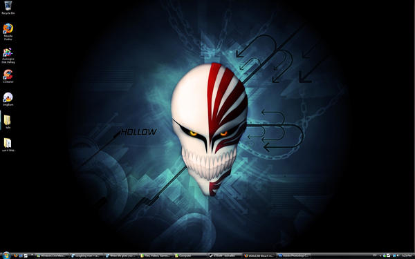 Current Desktop Hollow Mask