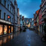 Rainy evening in the old town
