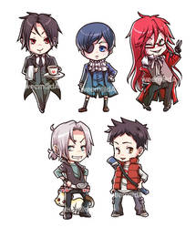 Kuroshitsuji + Reborn Chibis