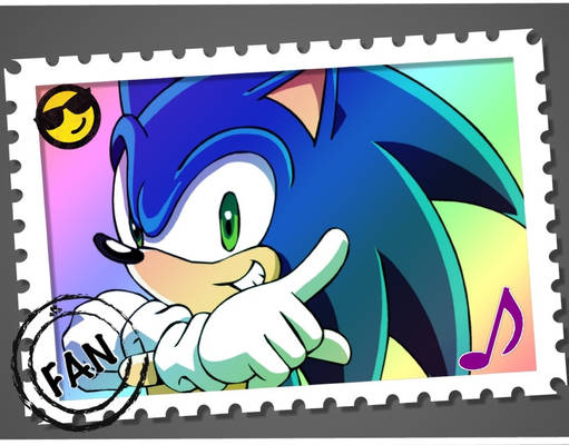 Sonic fan stamp
