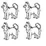 Free lineart - dog - - ms paint -