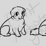 Puppy lineart