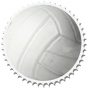 Round stamp: volleyball by Galialay