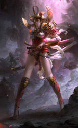 Lotus sword girl