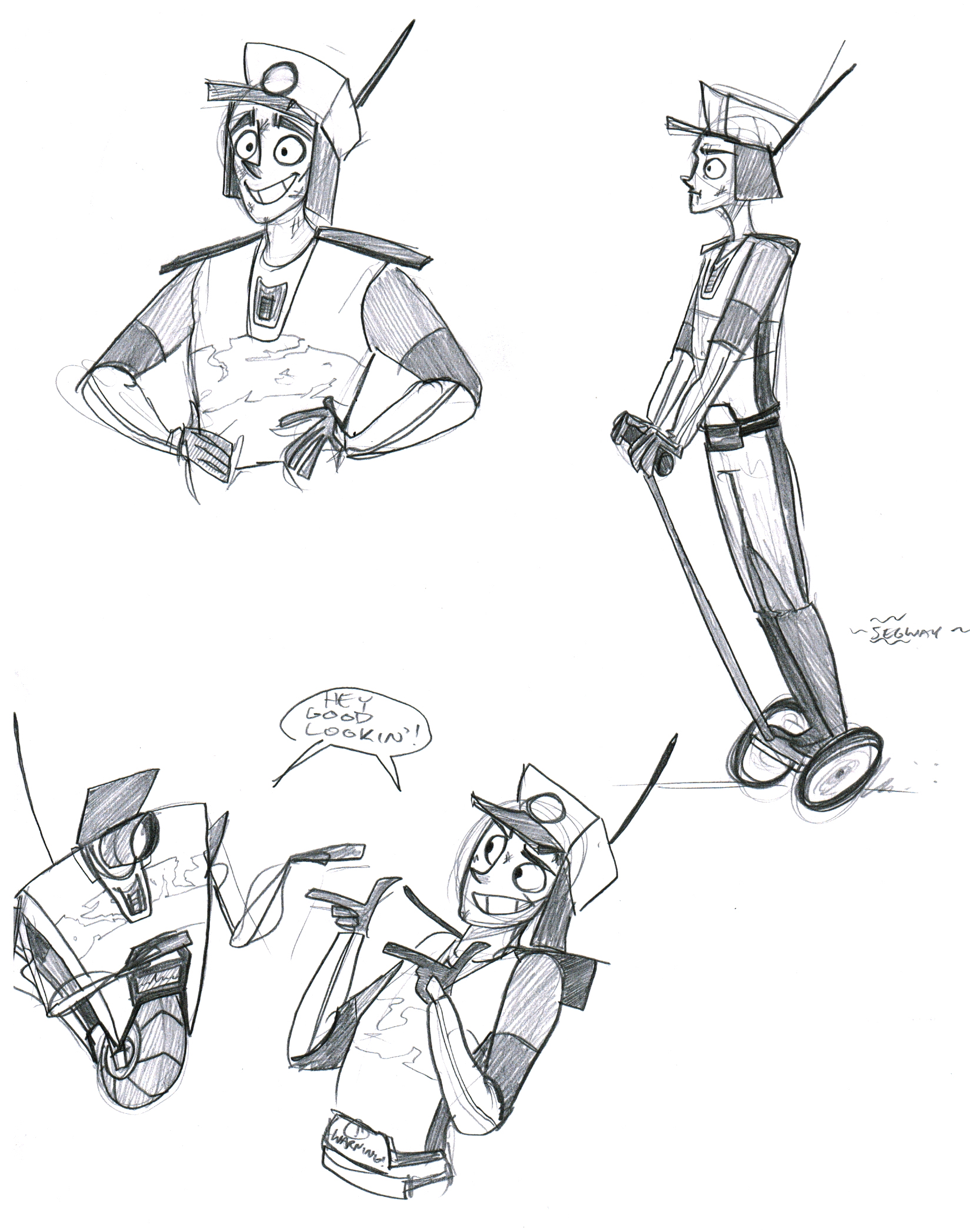 Human Claptrap doodles