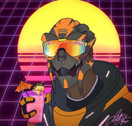 80's Synthwave PFP Commission