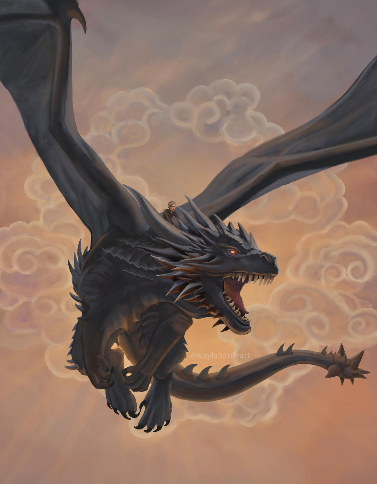 Dragon Rider by kaylahardyart on DeviantArt