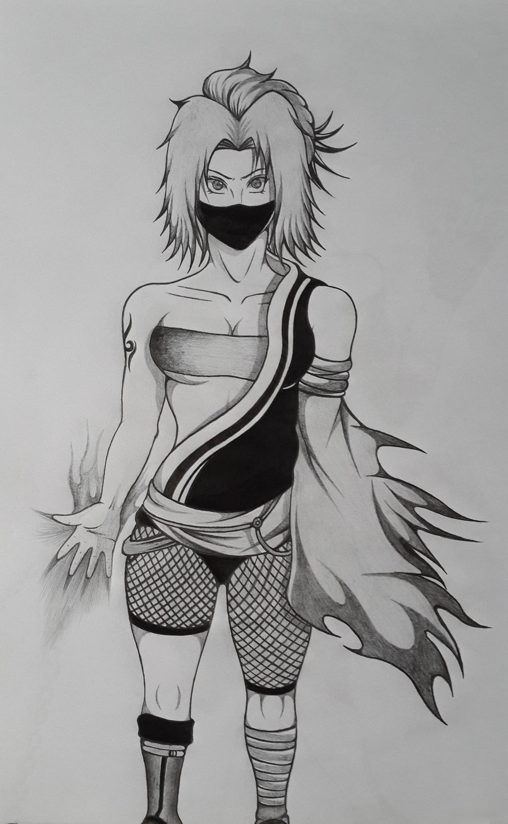 Sakura Haruno (Pencil Drawing) by CursedMadara on DeviantArt