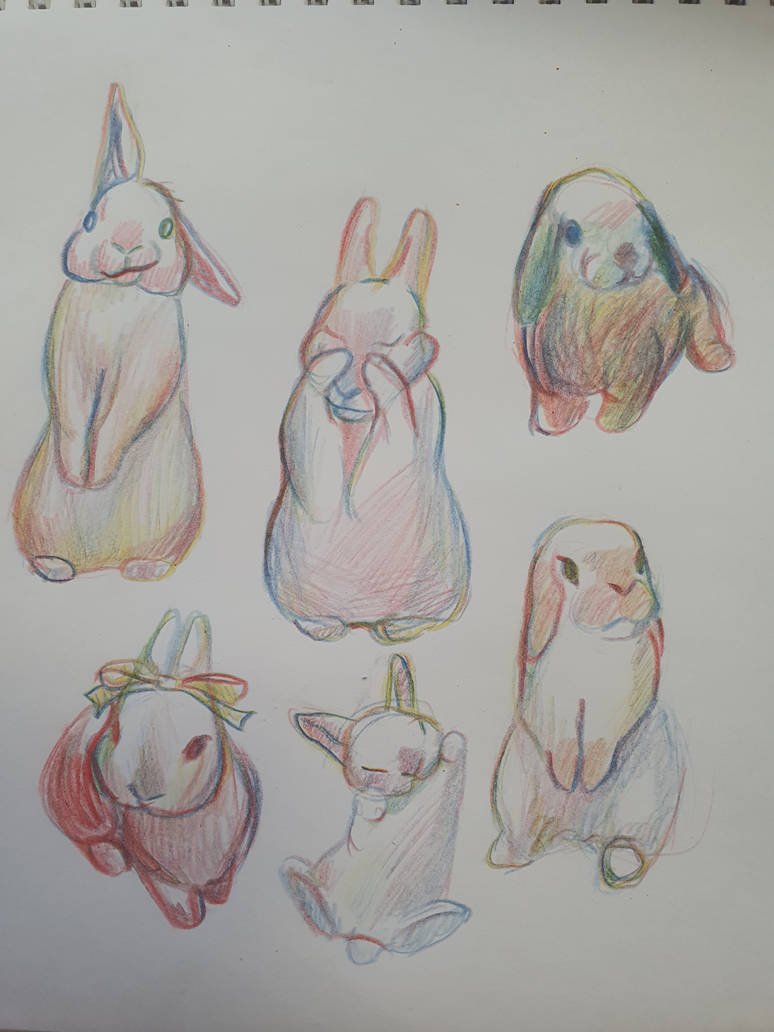 Rainbow Rabbit Deviantart rainbow rabbits by Yurik0art on DeviantArt