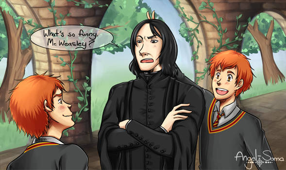 Weasleys Pranking Snape