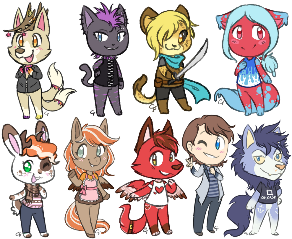 Chibi Commission Batch by Angel-soma Chibi Commission Batch by Angel-soma