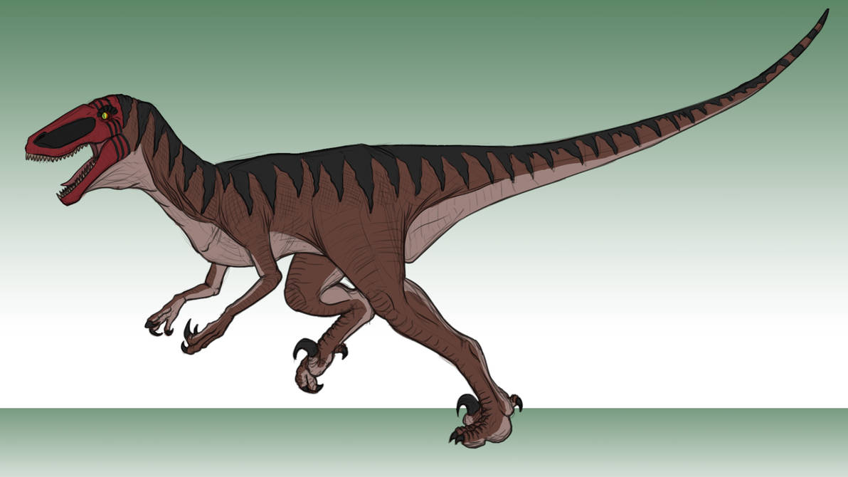 Dinovember Day 7: Utahraptor Red by notpongkong on DeviantArt