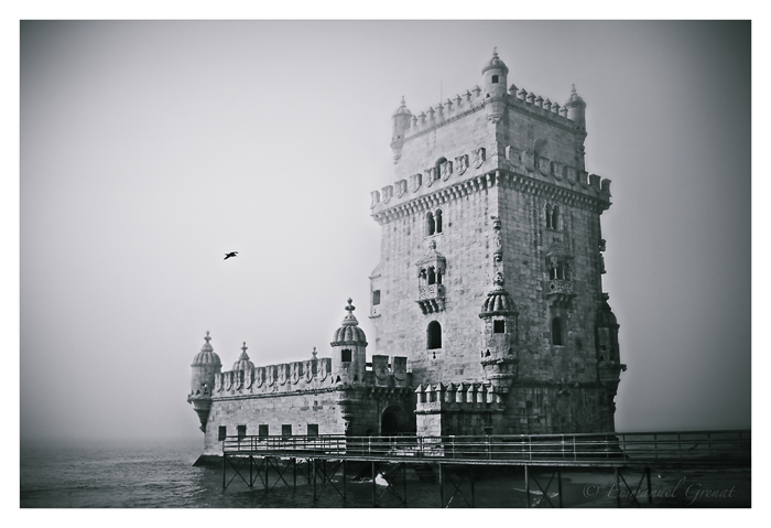 Lisboa Belem Tower in BW