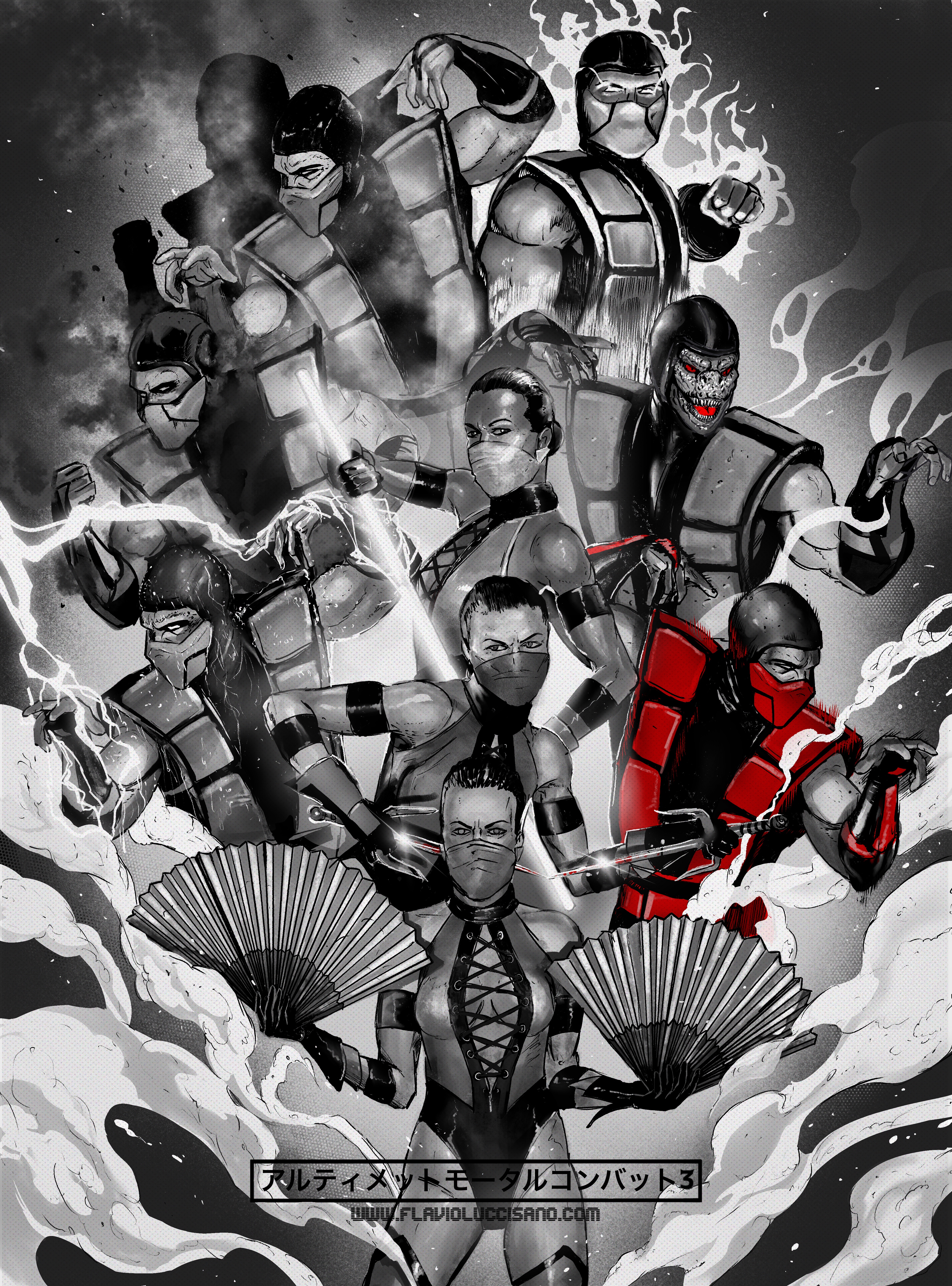 ArtStation - Ultimate MORTAL KOMBAT 3 poster