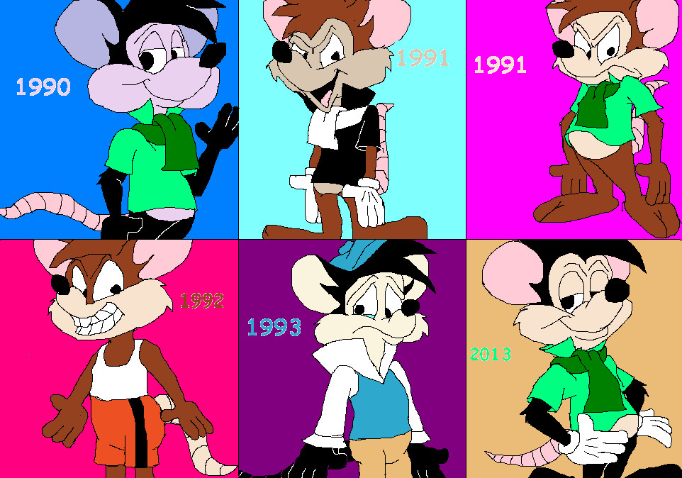 Roderick Raccoon The many faces of Roderick Rat by RoderickRatTTAFan on DeviantArt