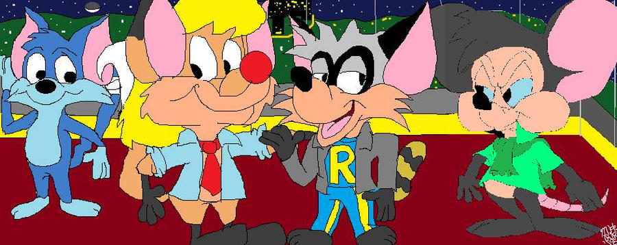 Roderick Raccoon Reginald Raccoon and friends at night by RoderickRatTTAFan on DeviantArt