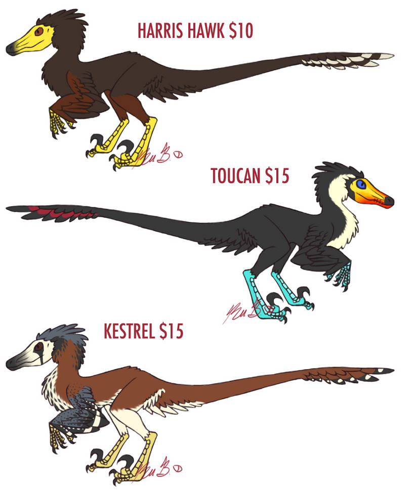 Raptor Adopts - OPEN by CHICKEN-TEETH on DeviantArt
