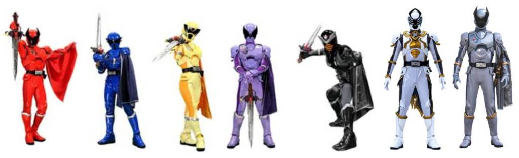 Ohsama sentai king-ohger all 7 rangers by marvinthegallimimus on DeviantArt