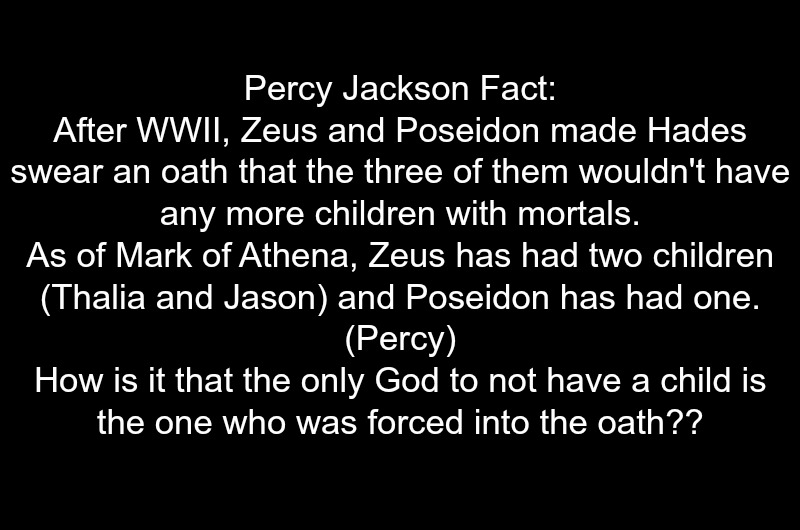 Percy Jackson Fact