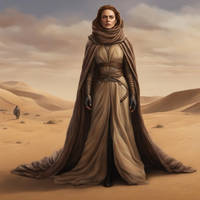 Lady Jessica from dune realistic anatomy,full body