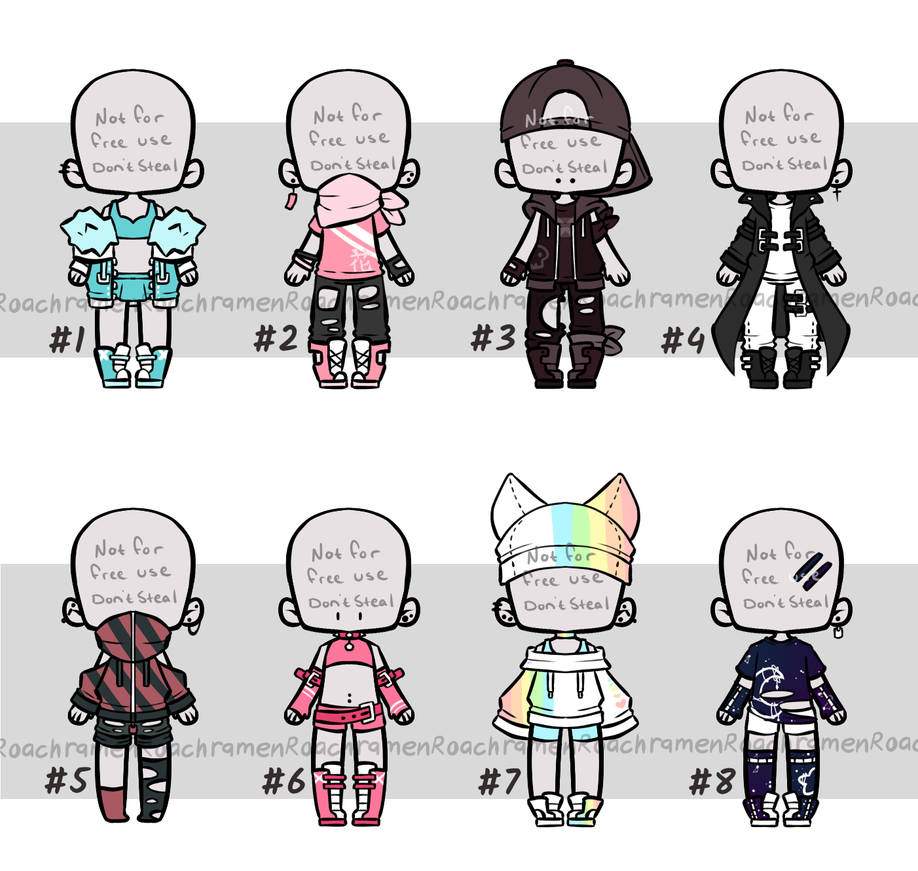 (Closed) Outfit Adopts by Roachramen on DeviantArt