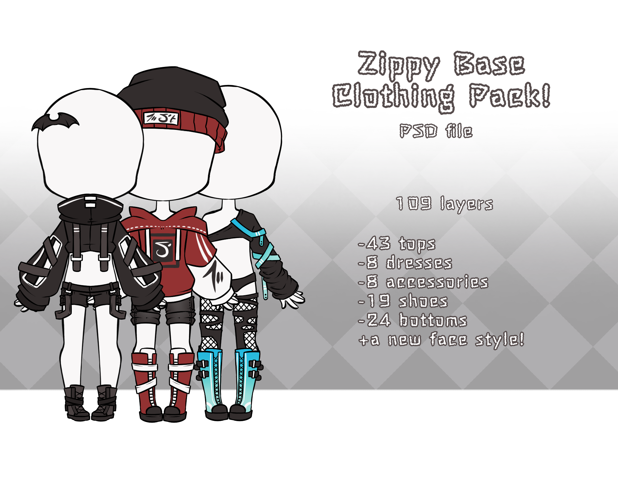 Zippy base clothing pack!
