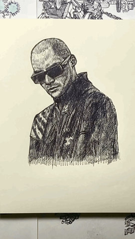 ATL | eyes animation | ballpoint pen drawing | GIF by chernyshov on ...