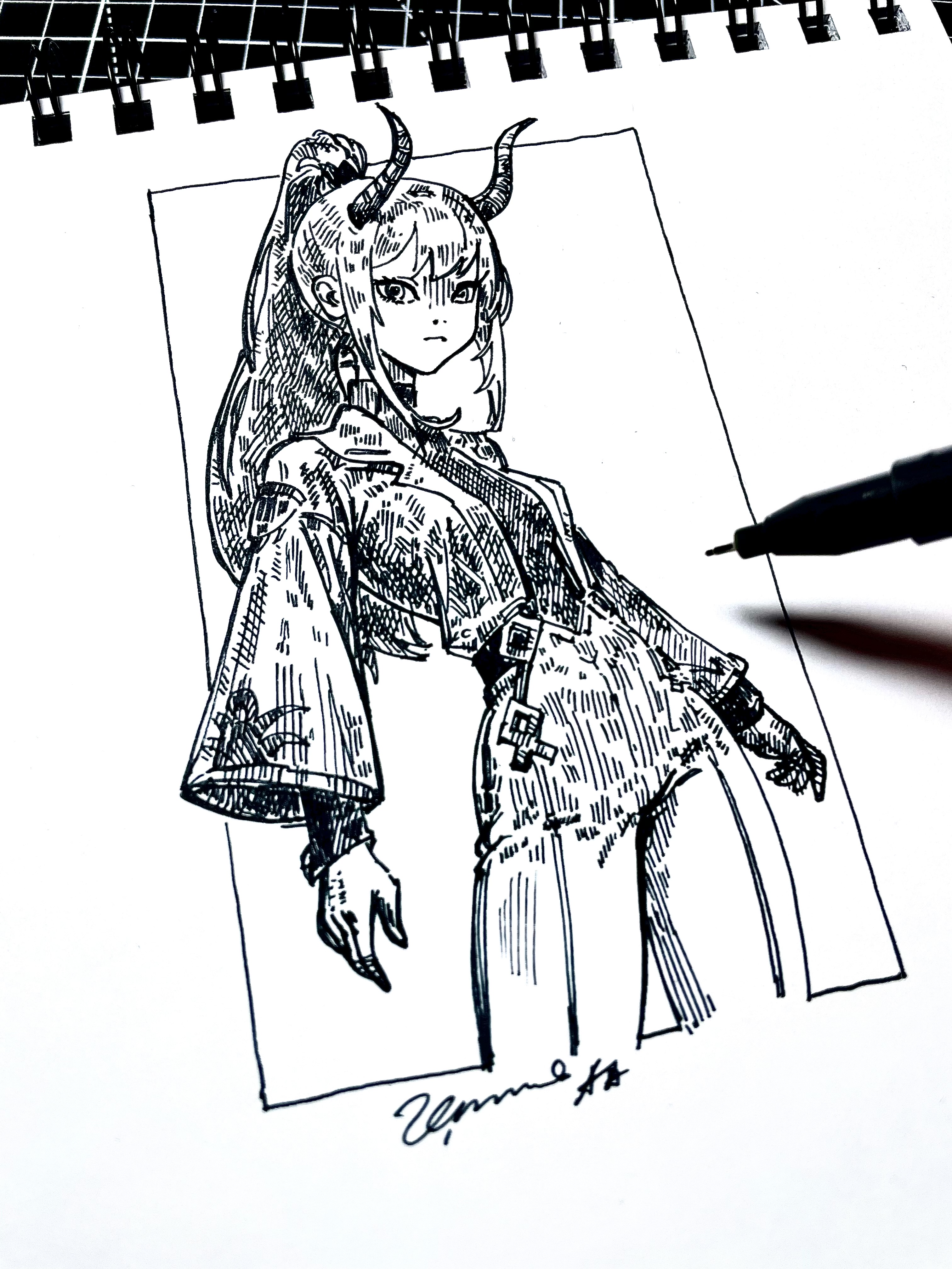 Succubus traditional drawing no ai by chernyshov on DeviantArt