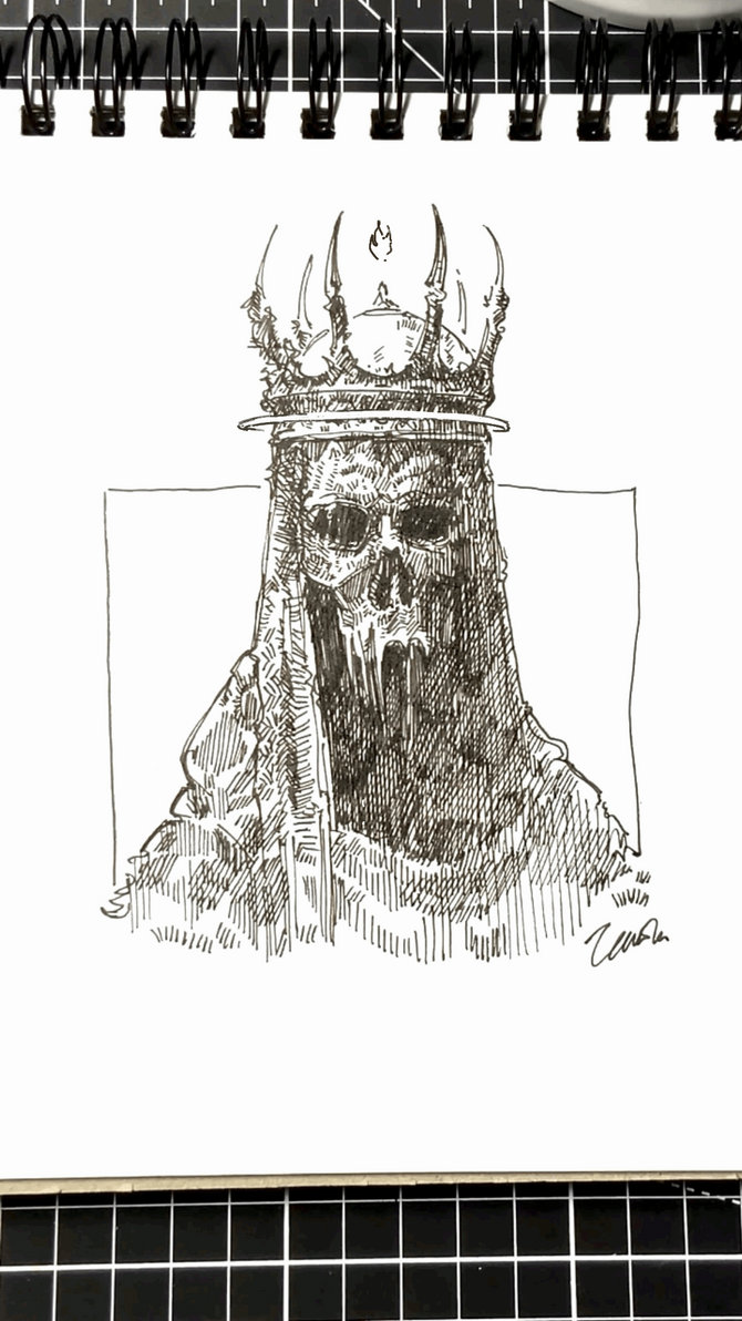 Sketch Rking King | daily sketch animation | ink | GIF by chernyshov on DeviantArt