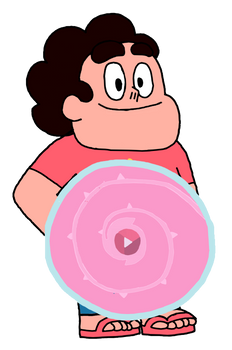 Steven Universe with shield